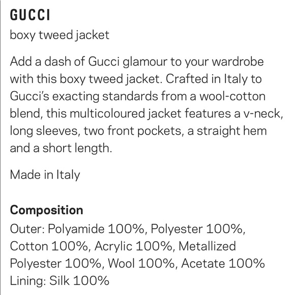 Gucci Boxy Tweed Jacket IT 40 - Picture 8 of 9